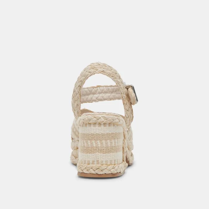 Sandals Women Dolce Vita Grayce Heels Natural Multi Woven