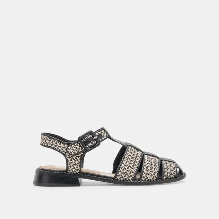 Sandals Women Dolce Vita Holis Sandals Black Multi Raffia