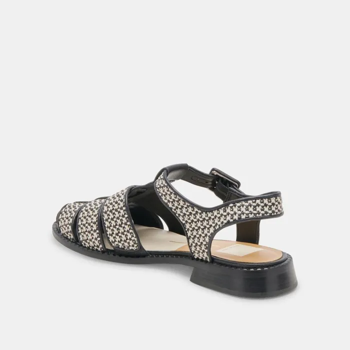 Sandals Women Dolce Vita Holis Sandals Black Multi Raffia