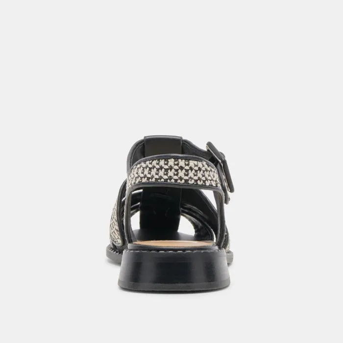 Sandals Women Dolce Vita Holis Sandals Black Multi Raffia