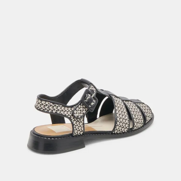 Sandals Women Dolce Vita Holis Sandals Black Multi Raffia