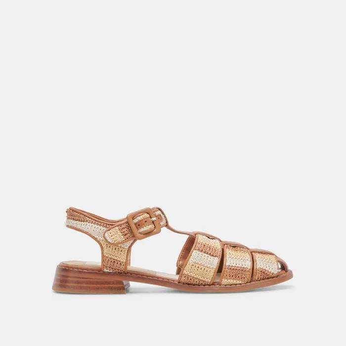 Sandals Women Dolce Vita Holis Sandals Tan Multi Raffia