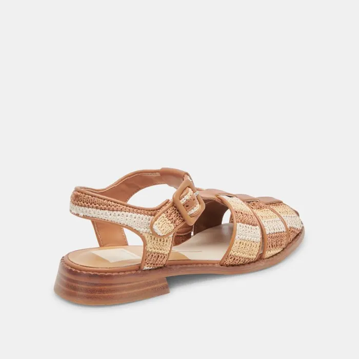Sandals Women Dolce Vita Holis Sandals Tan Multi Raffia
