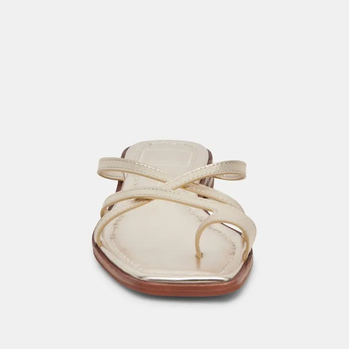 Sandals Women Dolce Vita Indigo Sandals Gold Distressed Leather