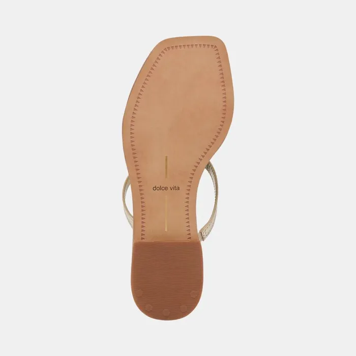 Sandals Women Dolce Vita Indigo Sandals Gold Distressed Leather