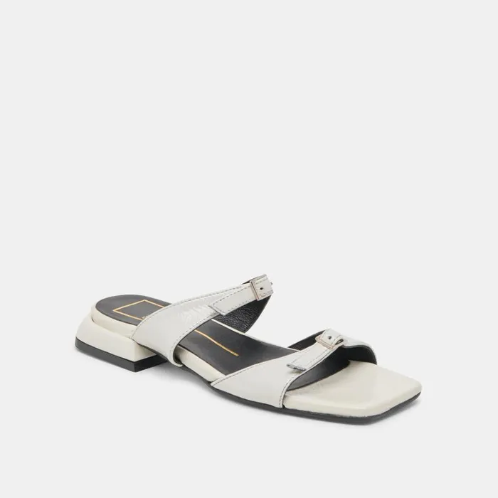 Sandals Women Dolce Vita Lavern Sandals Off White Crinkle Patent