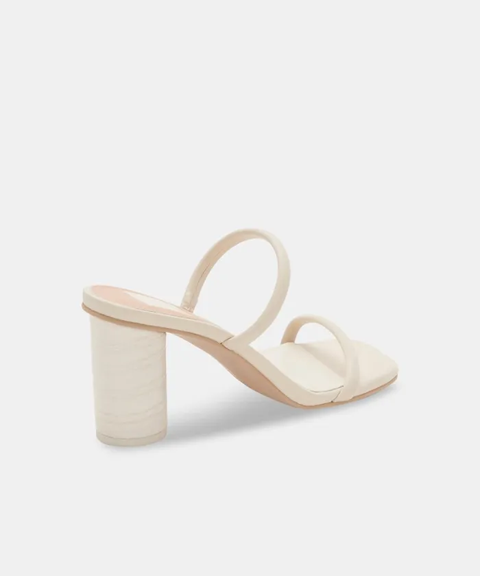 Sandals Women Dolce Vita Noles Heels Ivory Stella