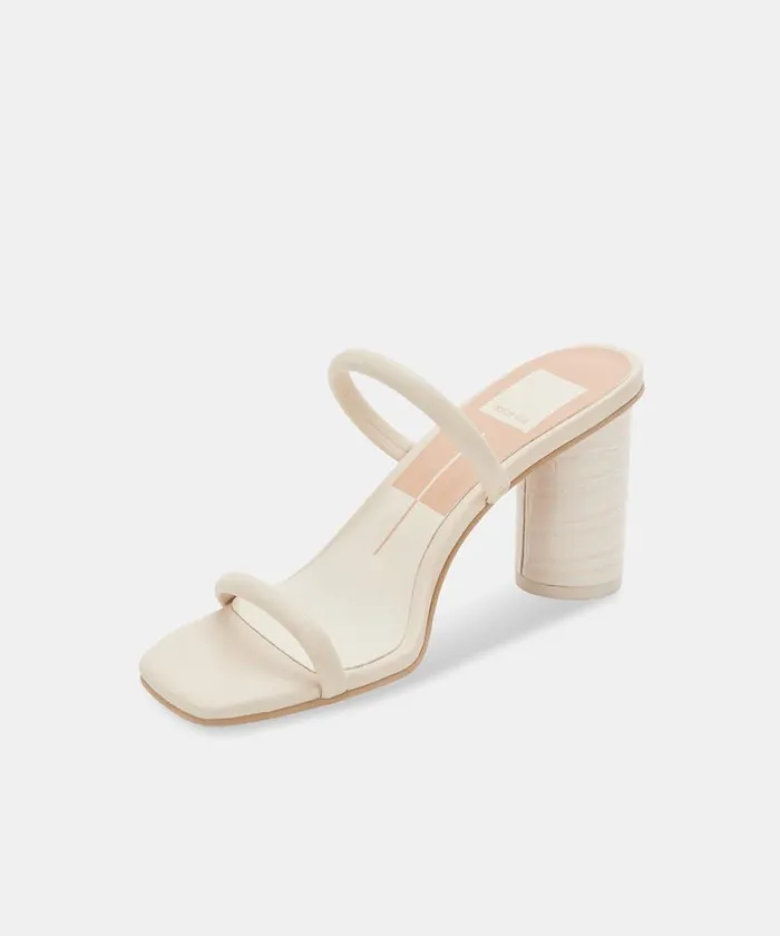Sandals Women Dolce Vita Noles Heels Ivory Stella