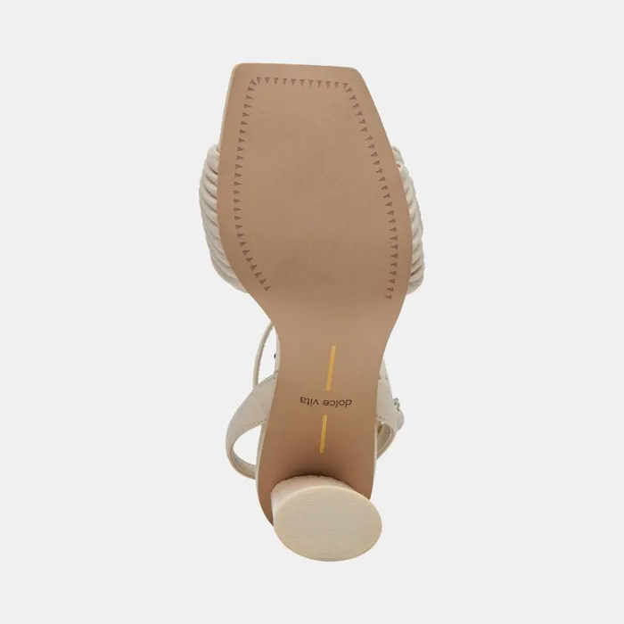 Sandals Women Dolce Vita Pellia Heels Ivory Stella