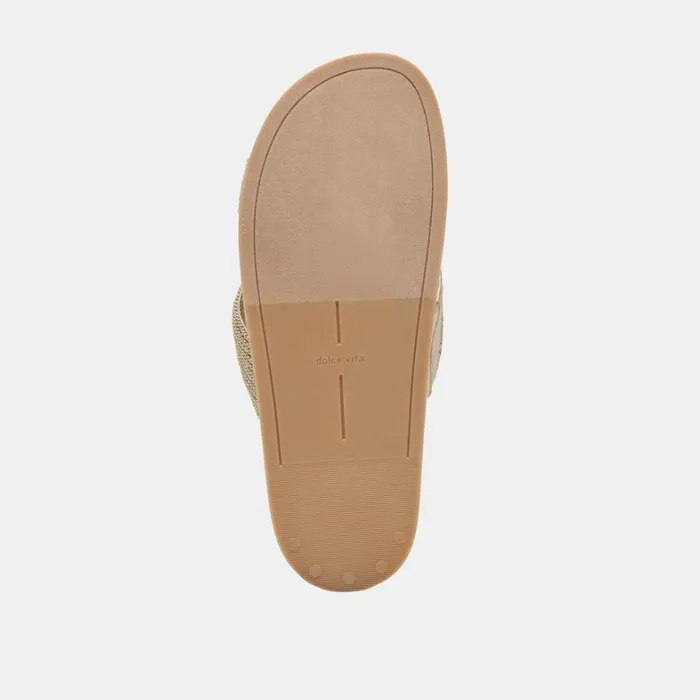 Sandals Women Dolce Vita Selda Sandals Gold Raffia