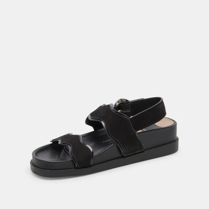 Sandals Women Dolce Vita Sindy Sandals Black Nubuck