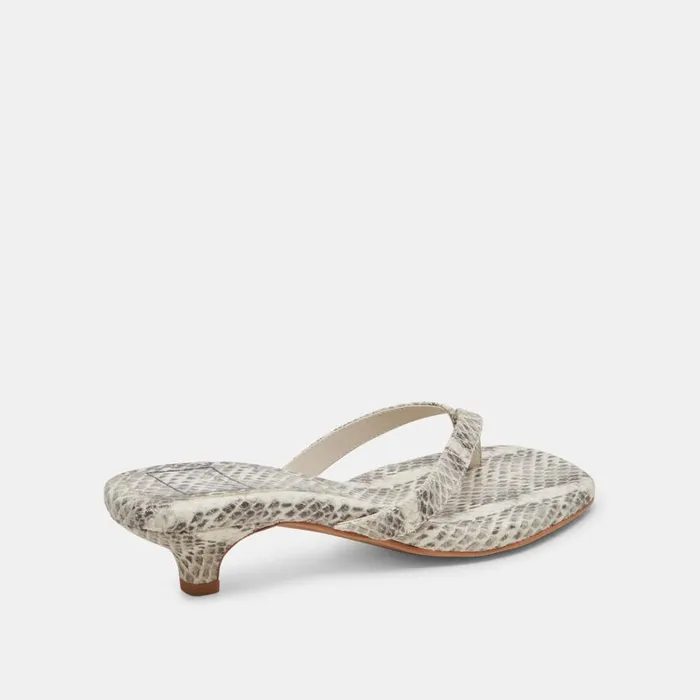 Sandals Women Dolce Vita Tasiah Sandals Grey White Embossed Leather