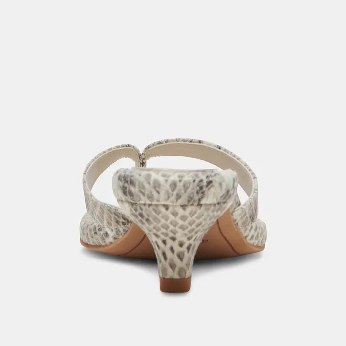Sandals Women Dolce Vita Tasiah Sandals Grey White Embossed Leather