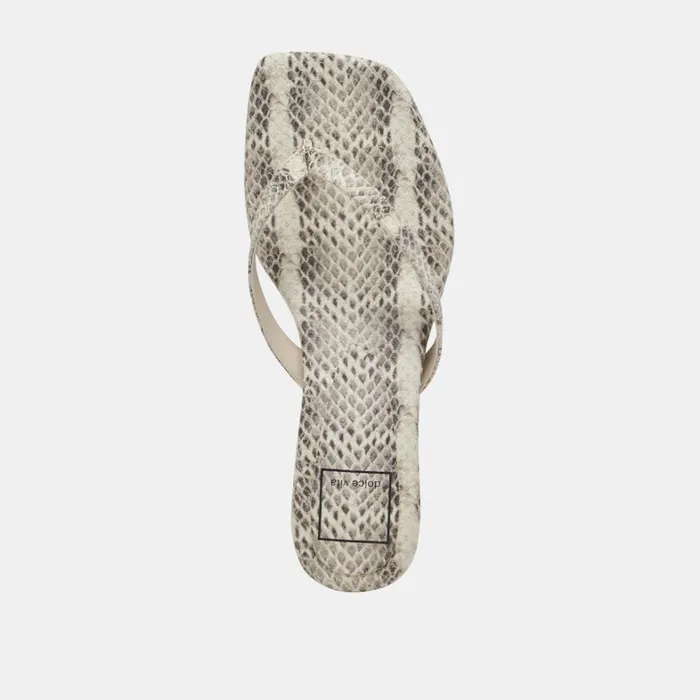 Sandals Women Dolce Vita Tasiah Sandals Grey White Embossed Leather