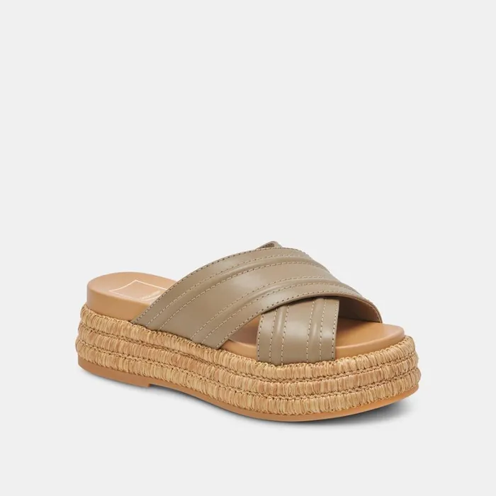 Sandals Women Dolce Vita Weslee Sandals Olive Leather