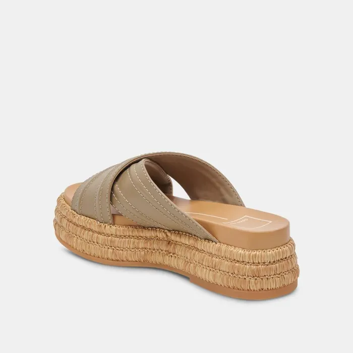 Sandals Women Dolce Vita Weslee Sandals Olive Leather