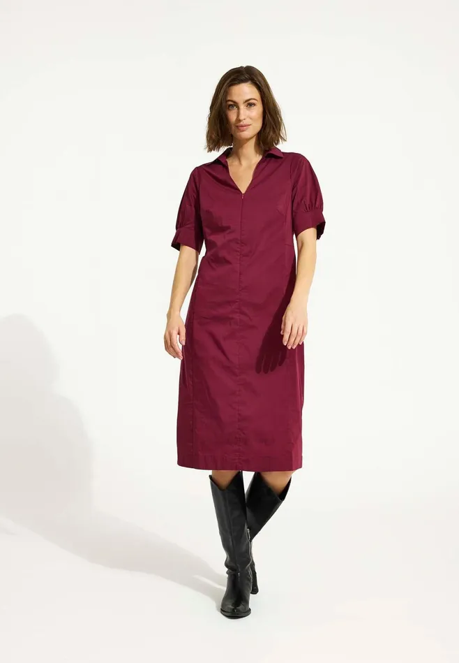 SANDRA DRESS 16526 295 Burgondy 295 Women IN FRONT DRESSES