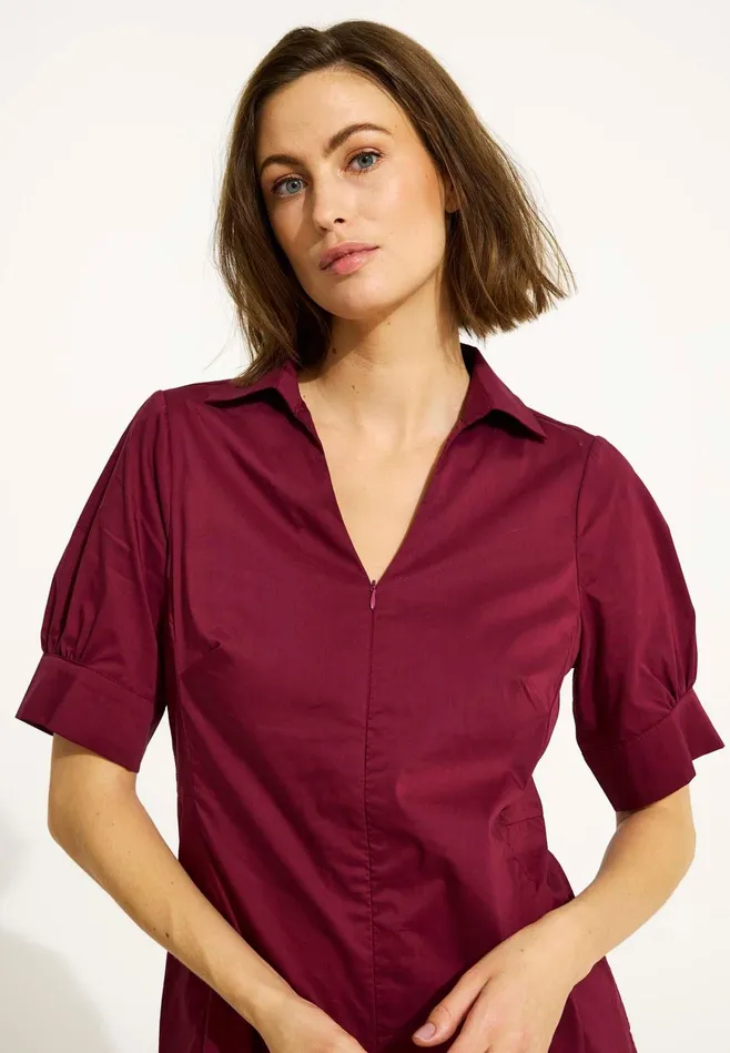 SANDRA DRESS 16526 295 Burgondy 295 Women IN FRONT DRESSES SANDRA DRESS 16526 295 Burgondy 295 Women IN FRONT DRESSES