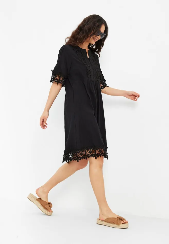 SANDY DRESS 15703 999 Black 999 Women IN FRONT DRESSES