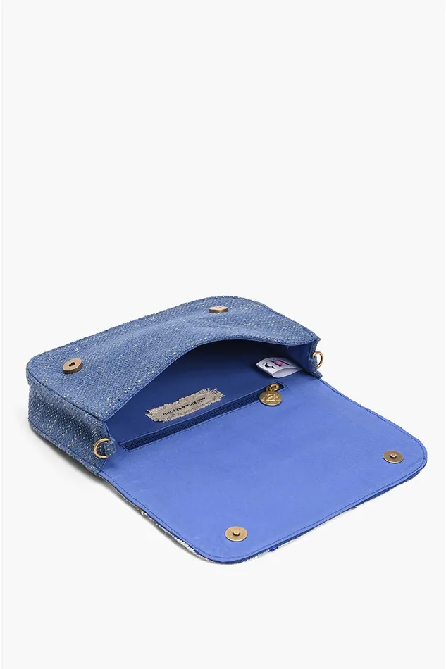 Santorini Sky Embellished Shoulder Bag Santorini Sky Embellished Shoulder Bag
