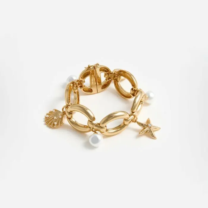 Self Portrait Bracelets Gold Pearl Shell Charm Bracelet 8211 Women