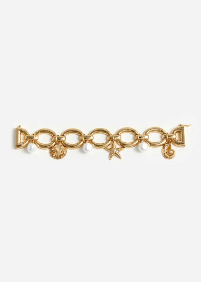 Self Portrait Bracelets Gold Pearl Shell Charm Bracelet 8211 Women