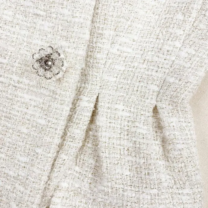 Self Portrait Bridal Cream Metallic Boucle Mini Dress 8211 Women Self Portrait Bridal Cream Metallic Boucle Mini Dress 8211 Women
