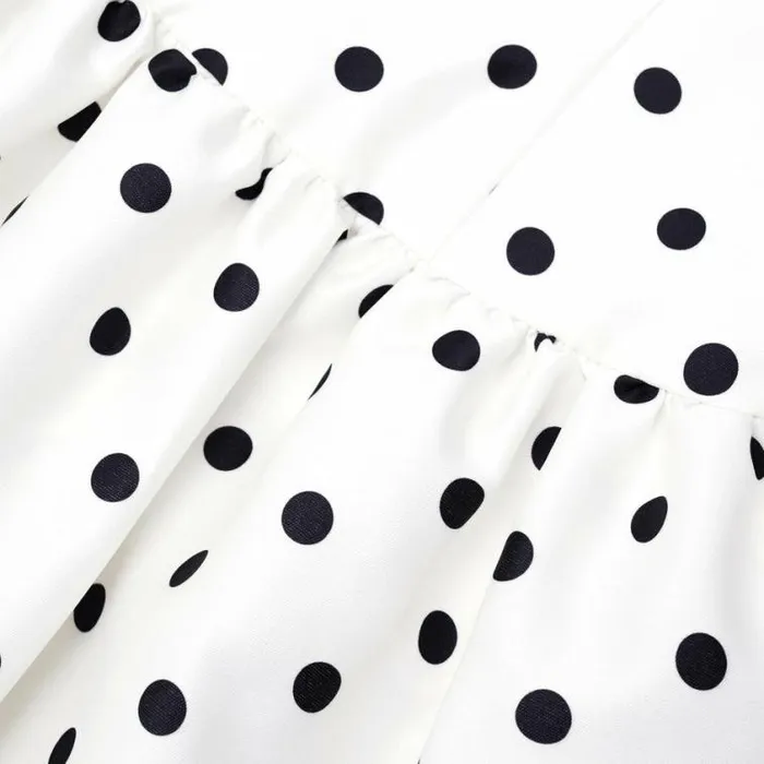 Self Portrait Bridesmaid Cream Polka Dot Taffeta Midi Dress 8211 Women