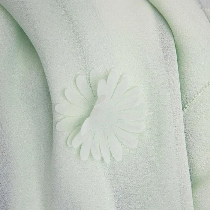 Self Portrait Bridesmaid Mint Georgette Flower Maxi Dress 8211 Women