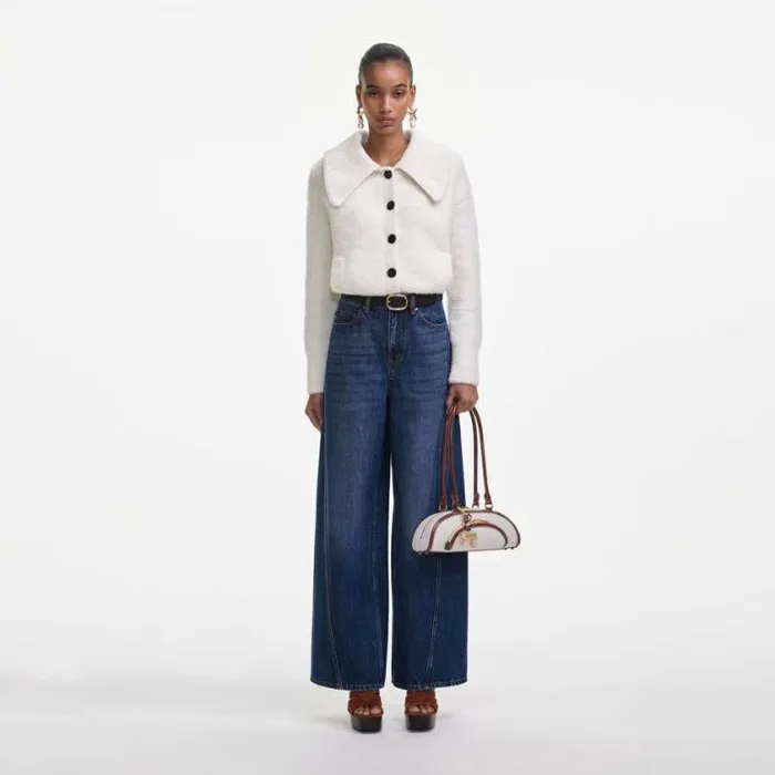 Self Portrait Denim Bleached Denim Jeans 8211 Women