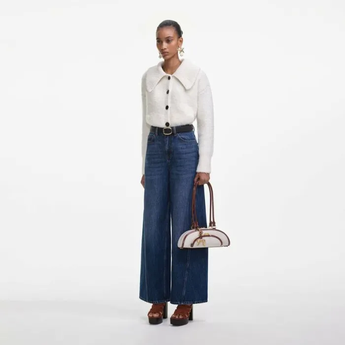 Self Portrait Denim Bleached Denim Jeans 8211 Women