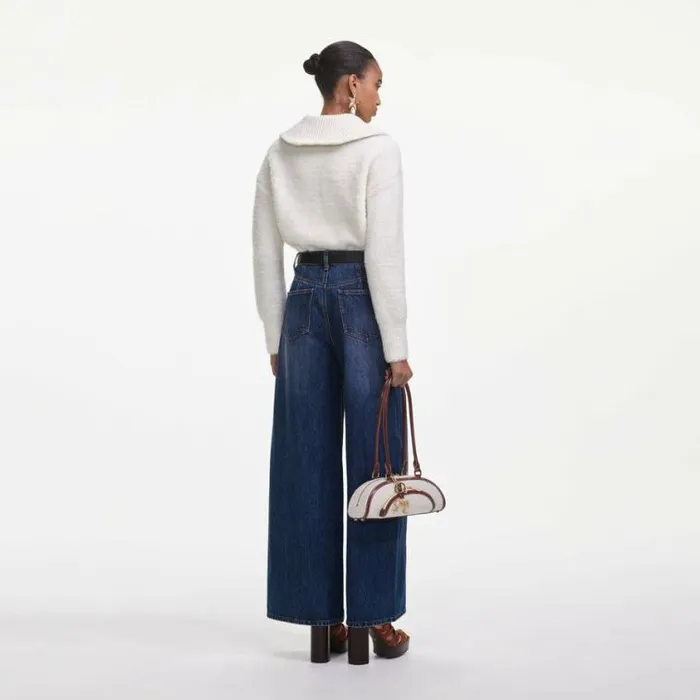 Self Portrait Denim Bleached Denim Jeans 8211 Women