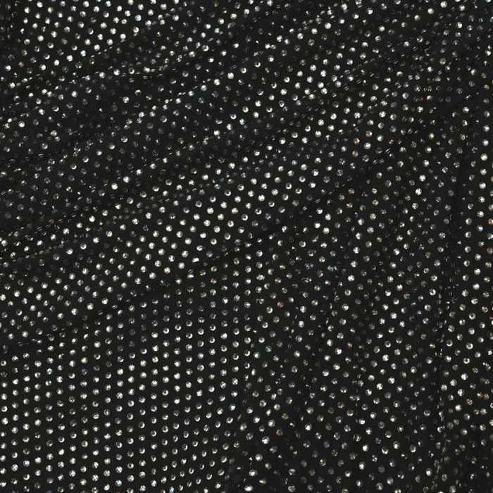 Self Portrait Exclusives Black Rhinestone Mesh Top 8211 Women