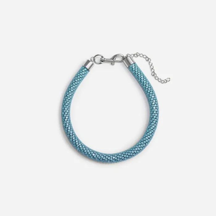 Self Portrait Necklaces Blue Crystal Tube Necklace 8211 Women