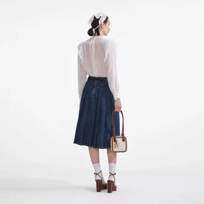 Self Portrait Tops White Chiffon Ruffle Top 8211 Women