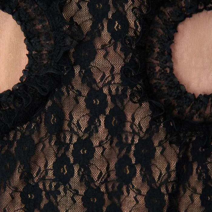 Self Portrait Wedding Guest Black Lace Cut Out Maxi Dress 8211 Women