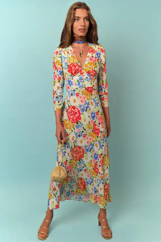 Selma Multi Spring Meadow Women RIXO Dresses