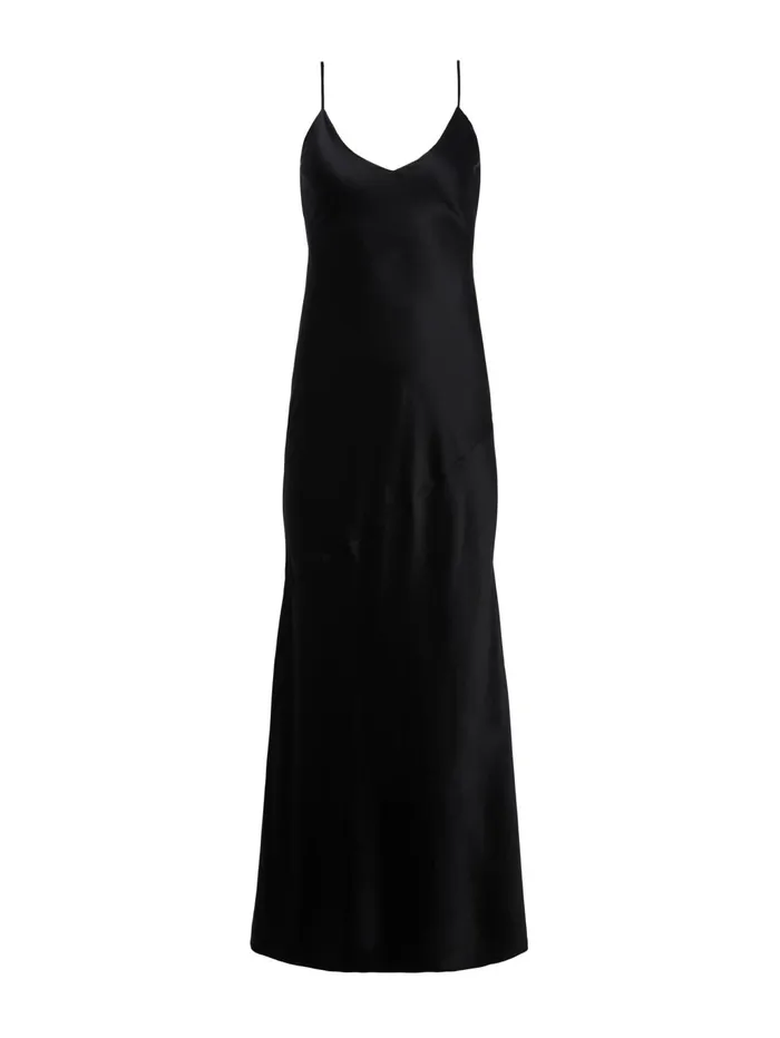 Serita Silk Slip Dress Black Women L039Agence Dresses and Jumpsuits