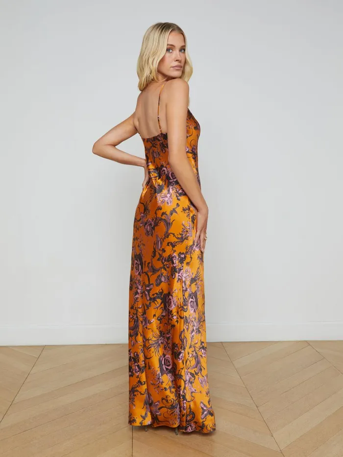 Serita Silk Slip Dress Desclay Multi Baroque Floral Women L039Agence Dresses and Jumpsuits Serita Silk Slip Dress Desclay Multi Baroque Floral Women L039Agence Dresses and Jumpsuits