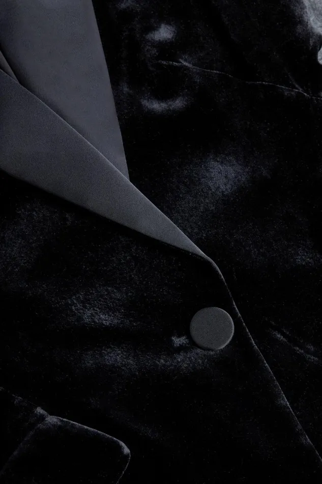 Sheila Velvet Blazer Black Women L039Agence Blazers and Jackets Sheila Velvet Blazer Black Women L039Agence Blazers and Jackets