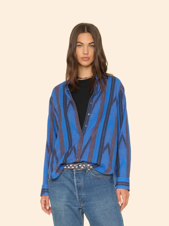 Shirts Electric Blue Beau Shirt 8211 XRENA Women