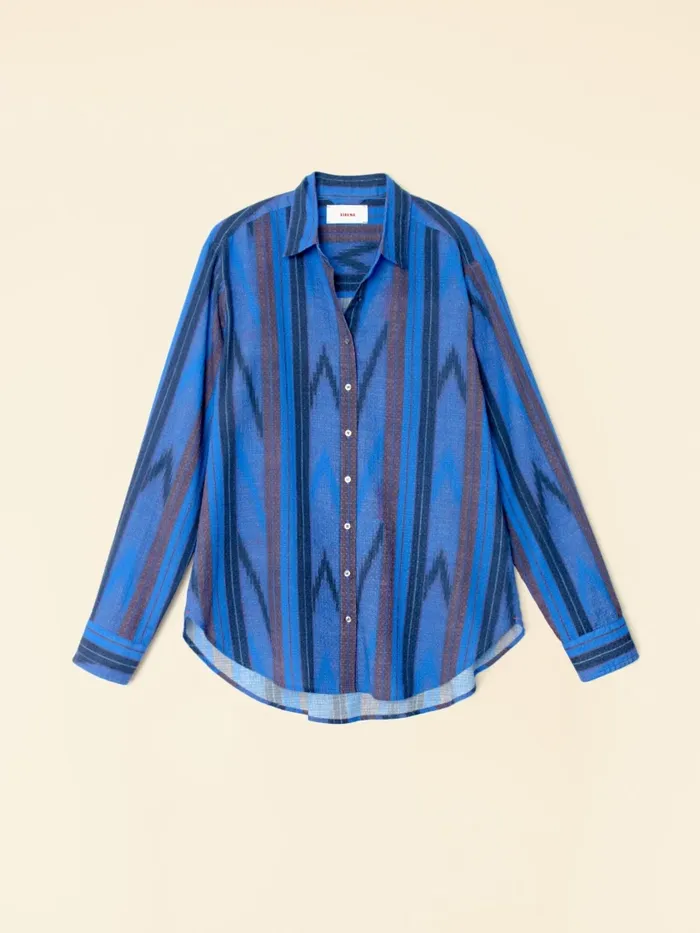 Shirts Electric Blue Beau Shirt 8211 XRENA Women Shirts Electric Blue Beau Shirt 8211 XRENA Women