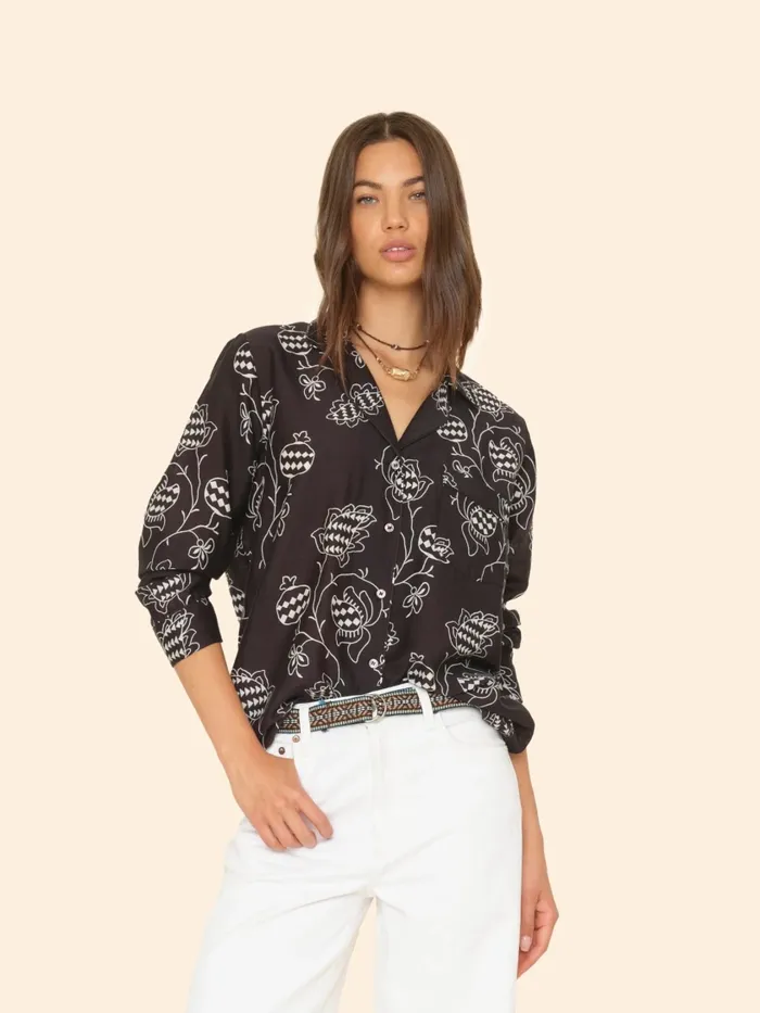 Shirts Women Black Pom Perren Shirt XRENA