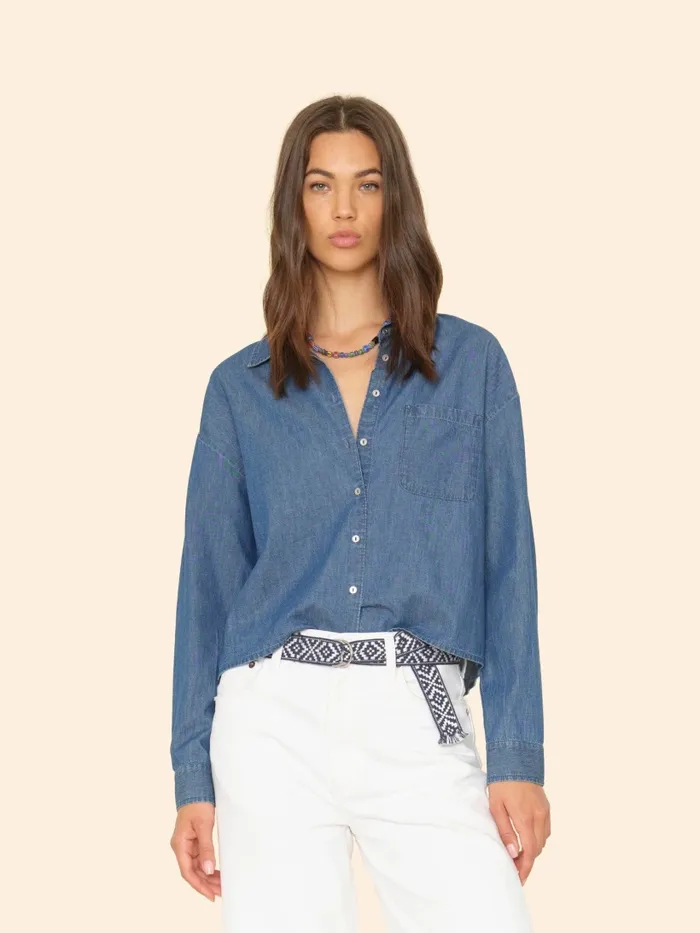 Shirts Women XRENA Blue Rinse Dion Shirt