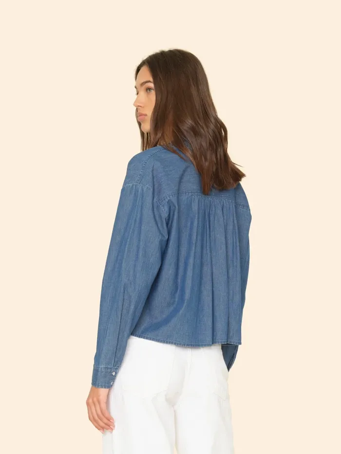Shirts Women XRENA Blue Rinse Dion Shirt Shirts Women XRENA Blue Rinse Dion Shirt