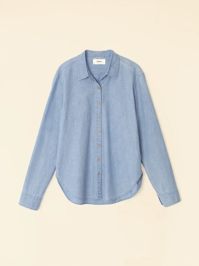 Shirts Women XRENA Dusty Blue Beau Shirt Shirts Women XRENA Dusty Blue Beau Shirt