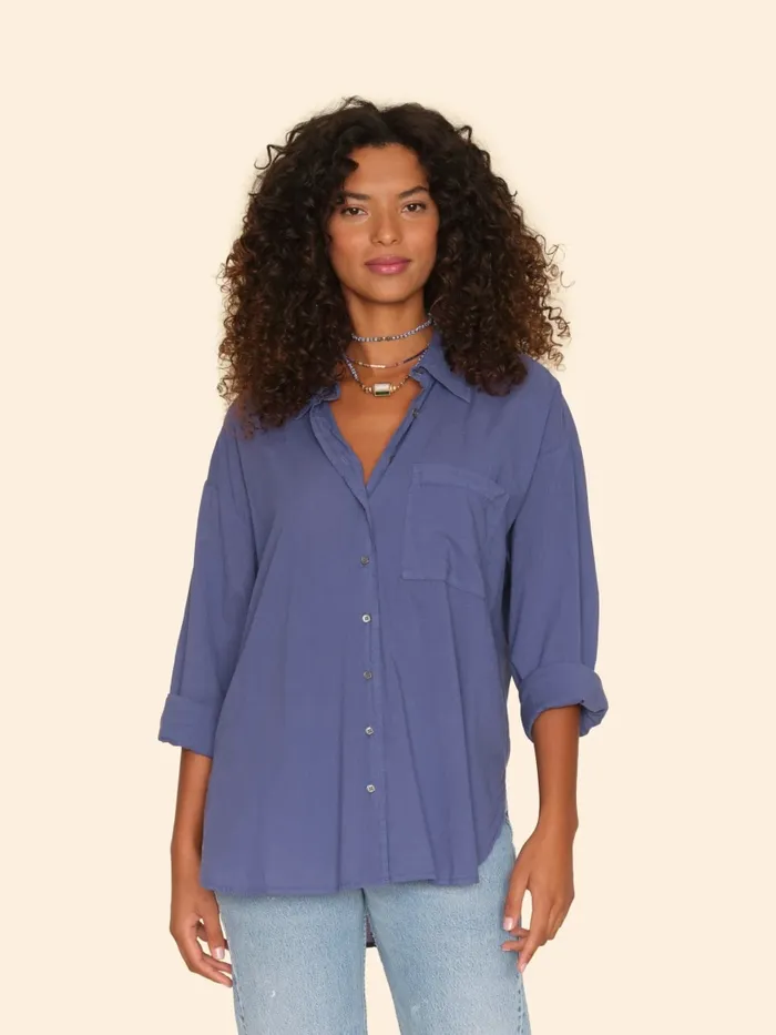 Shirts XRENA Women Marlin Blue Sydney Shirt