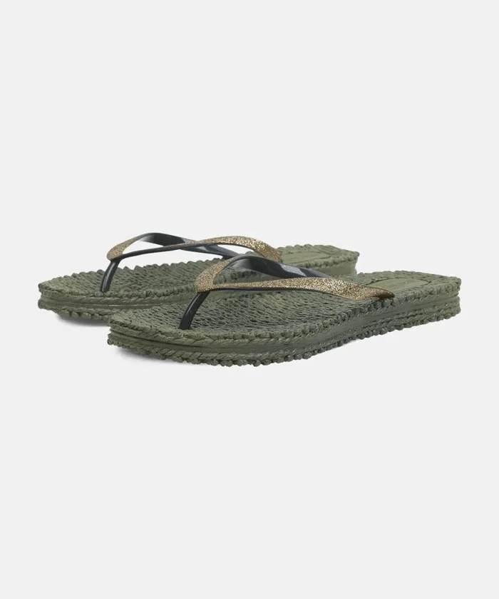 Shoes Ilse Jacobsen Flip Flops Flip Flop With Glitter 8211 Army