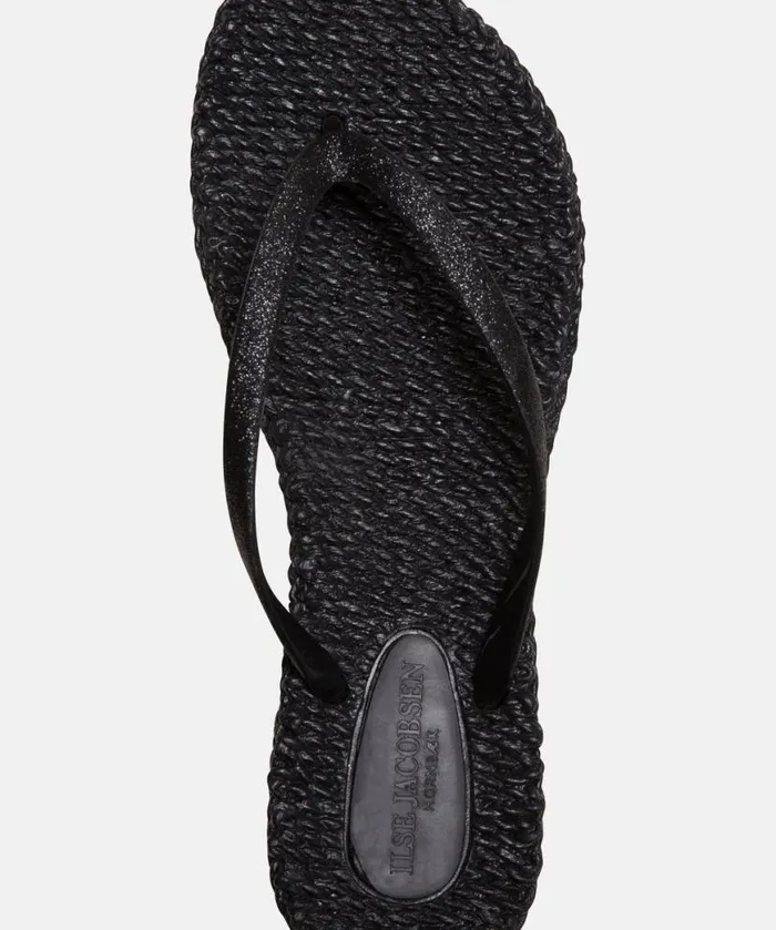 Shoes Ilse Jacobsen Flip Flops Flip Flop With Glitter 8211 Black Shoes Ilse Jacobsen Flip Flops Flip Flop With Glitter 8211 Black