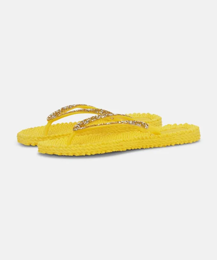 Shoes Ilse Jacobsen Flip Flops Flip Flop With Glitter 8211 Yellow